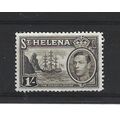 St Helena.SG137 1s Badge of St.Helena (Sepia).M...