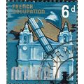 MALTA, French occupation, Mdina cathedral, blue...