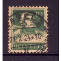 SWITZERLAND 1914 10c GREEN on BUFF WILLIAM TELL...