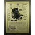 1960 Optika IIa Camera Ad - Versatility