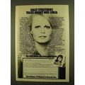 1979 Christian Children's Fund Ad - Sally Struthers