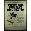1979 State Express Medium Mild Cigarettes Ad - More Taste Than Low Tar