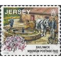 JERSEY, Horse-drawn mill, pink 2001, Jersey rat...