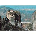 Meteora Aghia Trias Monastery Greece Postcard p...
