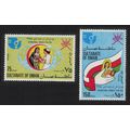 Oman Intl Women's Year 2v 1975 MNH SG#187-188