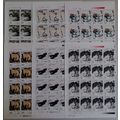 China Pan Tian-shou artist Paintings 6v Half Sh...