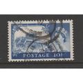 GREAT BRITAIN 1955 WATERLOW SG538 10s ULTRAMARI...