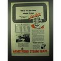 1950 Armstrong Steam Traps Ad - Get New Traps