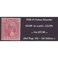 MALAYA - PERAK 1939 Sultan Iskandar 6c scarlet ...