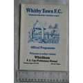 1996 programme Whitby Town FC v. Whickham, FA C...