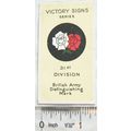 1928 Morris's card Victory Signs 24 31st Division