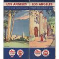 Los Angeles - Lot of 2 - Vintage Chevron Road M...