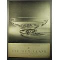 1954 Steuben Glass Scroll-footed Bowl Advertisement