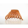 Golden brown hair claw clip with crystals for f...