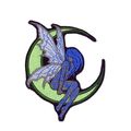 Iron On Fairy Moon Patch or Sew Embroidered Bad...