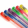 6x NEON COLOURED GEL INK PENS Colouring Station...