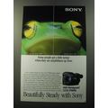 1992 Sony Hi8 Handycam CCD-TR805 Movie Camera Advertisement