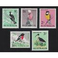Australia Birds 5v 1964 MNH SG#364=369