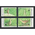 Moldova WWF Birds Corncrake 4v 2001 MNH SG#382-...