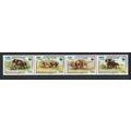 Cambodia WWF Malayan Elephant Strip of 4v 1997 ...