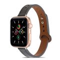 Double Rivets Leather Watchband for Apple Watch...