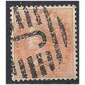 India 1865 SG62 2a Orange Good/Fine Used. .