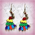 Bronze Tibetan Hill Tribe Style Peacock Enamel ...