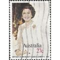 AUSTRALIA, Queen Elizabeth II Birthday, off-white 1982, 27c, #2