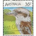 AUSTRALIA, BIRDS, Kookaburra, Dacelo novaeguineae, green 1986, 36c, #7