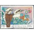 AUSTRALIA, BIRDS, Kookaburra Christmas, green 1...