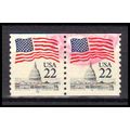 Used 2115a 22c U.S. Flag Very Fine CNP Left 12 ...