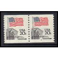 1895a 20c U.S. Flag Very Fine MNH CNP Right 8 K...