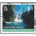 GUERNSEY, Telegraph Bay, Alderney, blue 2001, G...