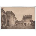 Ludlow Castle & Round Chapel Shropshire Postcar...