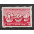 DOMINICAN REPUBLIC 1937 PAN AMERICAN 10c RED FL...