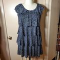 Style & Co Layered Ruffle Dress - XL - Black & ...