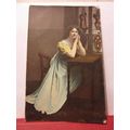 MISS NINA SEVENING . actress. used antique post...