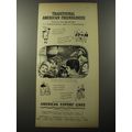 1953 American Export Lines Cruise Ad - Traditional American Friendliness