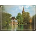 Postcard Minnewater lake and the Lockhouse, Bru...
