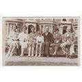 Family Holiday Group Outside Postcard PS147