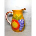 Hand Painted Juice/Tea Pitcher! 7" Ceramic/Porc...