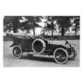 pu1394 - Early Motor Car at Racecourse , Doncas...