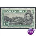 Ascension Island 1938 SG39 1d Black & Green Mtd...