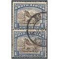 South Africa 1927 SG36 1/- Brown & Deep Blue Fi...
