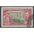 Southern Rhodesia 1937 SG36 1d Olive & Rose-Car...