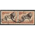 1954 SG 158 - fine used (o) - pair - ANIMAL