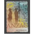 AUS 2015 70c (S/A) 'ANZAC' FINE USED (EBID64-211)
