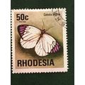 Rhodesia 1974 50c Colotis regina Used SG 506 Sc...