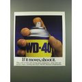 1986 WD-40 Oil Ad - If it moves, shoot it