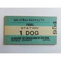 Isle of Man Railway Peel-Dog Ticket #775